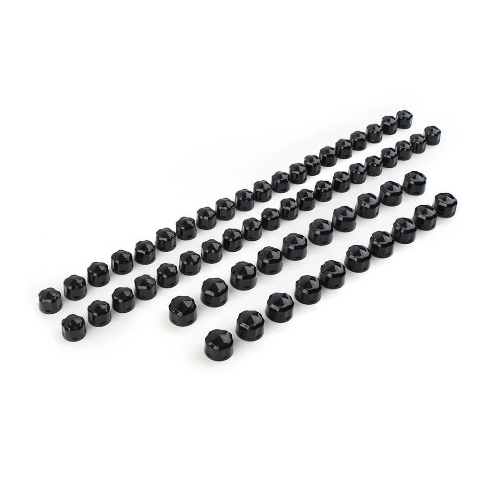 Black Engine Bolt Caps Cover for Harley Touring Road Street King Glide Softail