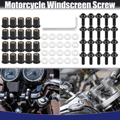 20 M5 Windscreen Screw Bolt Nut Universal for M5 Motorcycle
