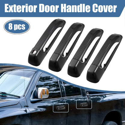 8pcs Exterior Side Door Handle Cover Trim for Ram 1500 2500 3500 (2010-2018)