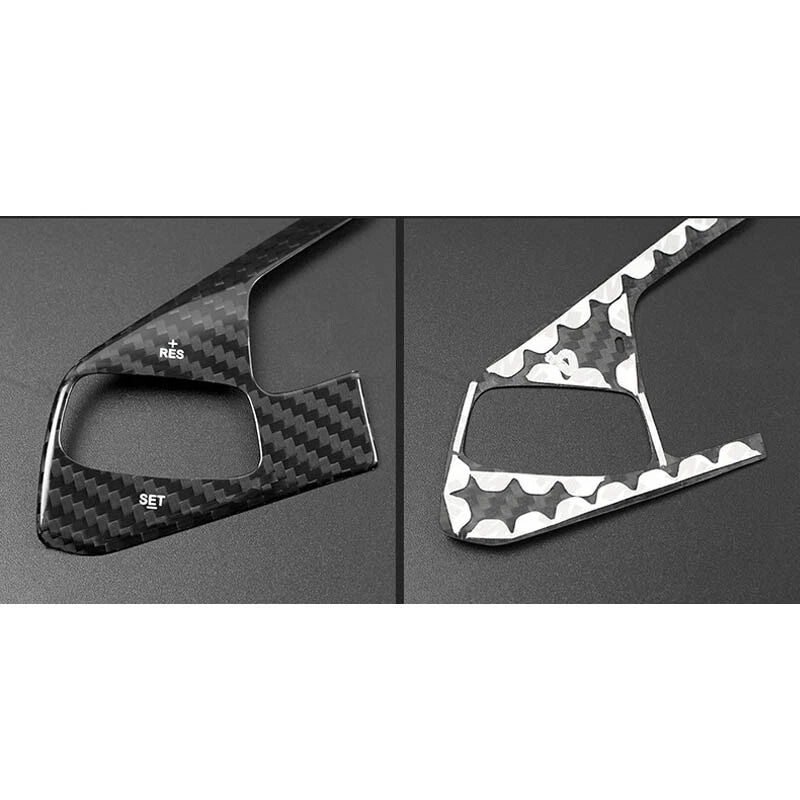 Carbon Fiber Steering Wheel Remote Control Button Cover Trim for Corvette C8