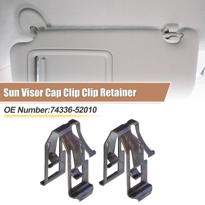 2 x Sun Visor Cap Clip Retainer for Toyota