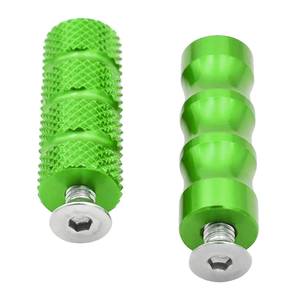 6mm Foot Peg Gear Shift Brake Lever Toe Peg Pedal for Universal Motorcycle Green