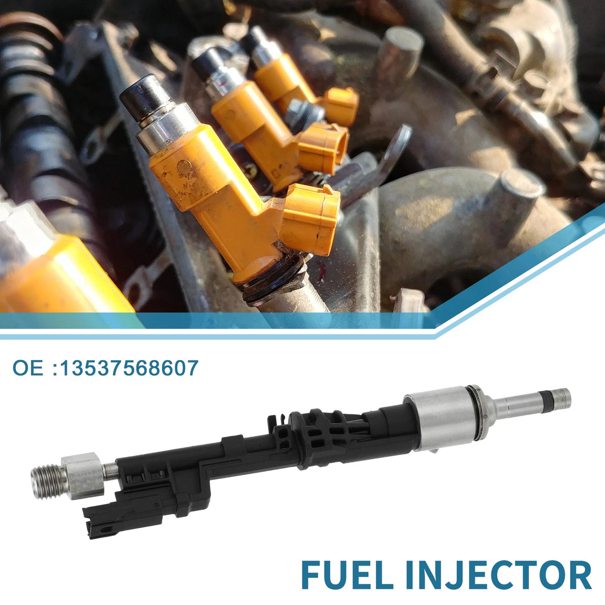 Fuel Injector 13537568607 for BMW E90 335i 3.0 (2006-2011) 1 Pc
