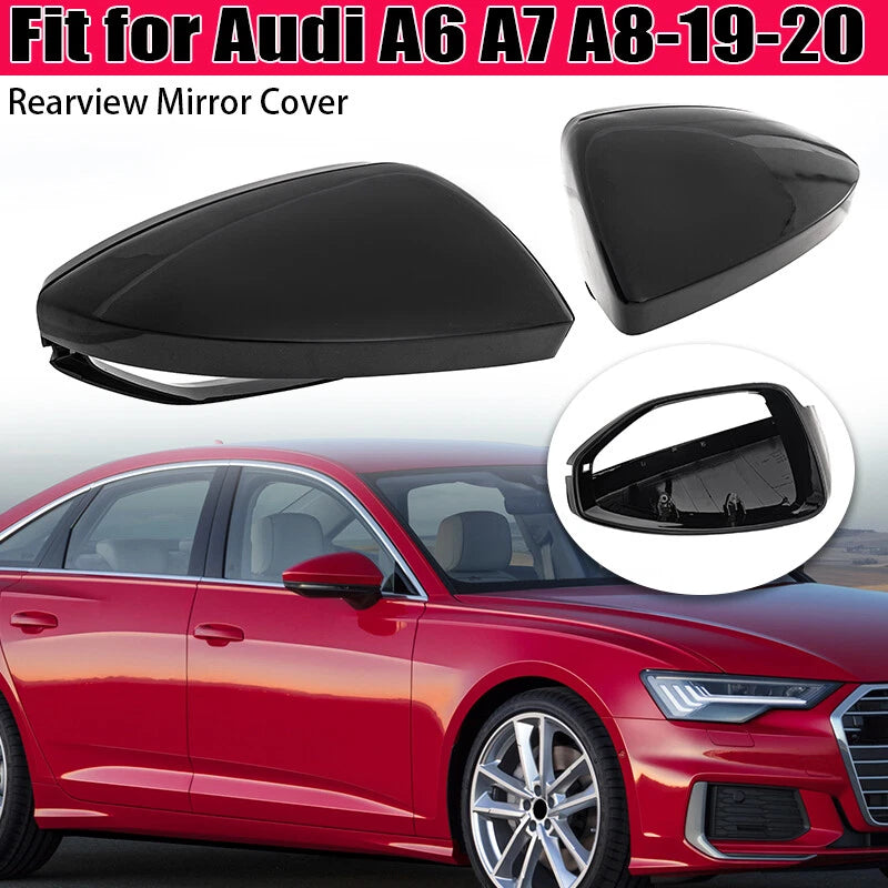Wing Mirror Cover Cap for Audi A6 A7 A8 2019-2020 (2 x Covers)