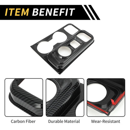 Carbon Fiber Gear Shift Frame Panel Cover Trim for Ford Maverick (22-24)