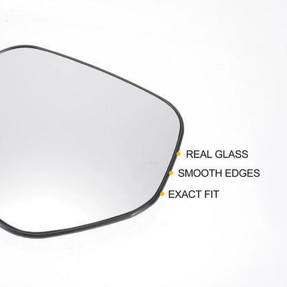 Left Side White Mirror Glass w/ Back Heated for Honda HR-V (2014-2020)
