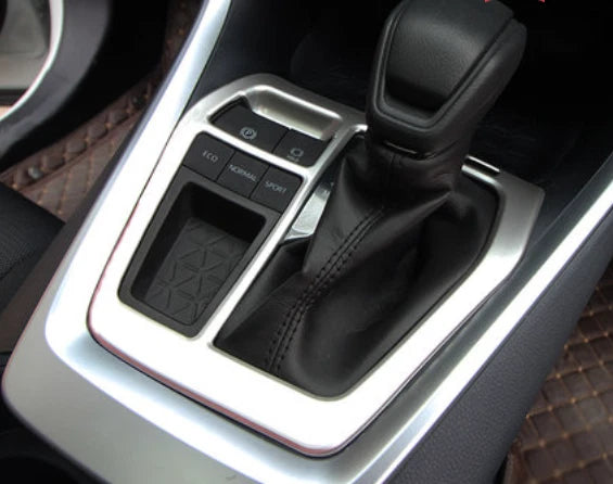 Central Gear Shift Matte Cover Frame for Toyota RAV4 (2019-2023) Stainless Steel