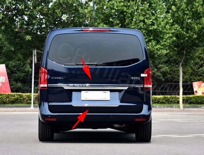 Chrome Rear Tail Boot Lid Cover Trim for Mercedes Benz V-Class (2014-2020)