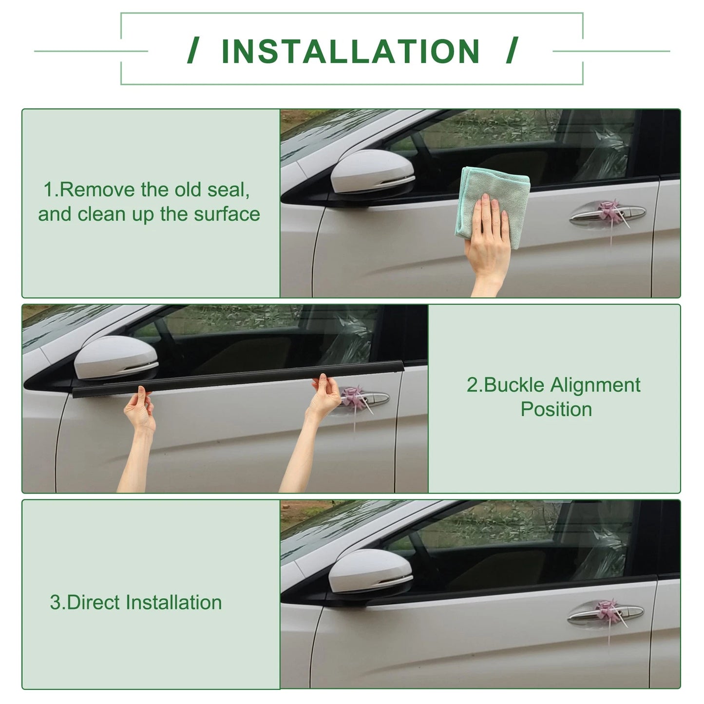 1x Rear Right Weatherstrip Window Seal for Acura MDX (2014-2020)