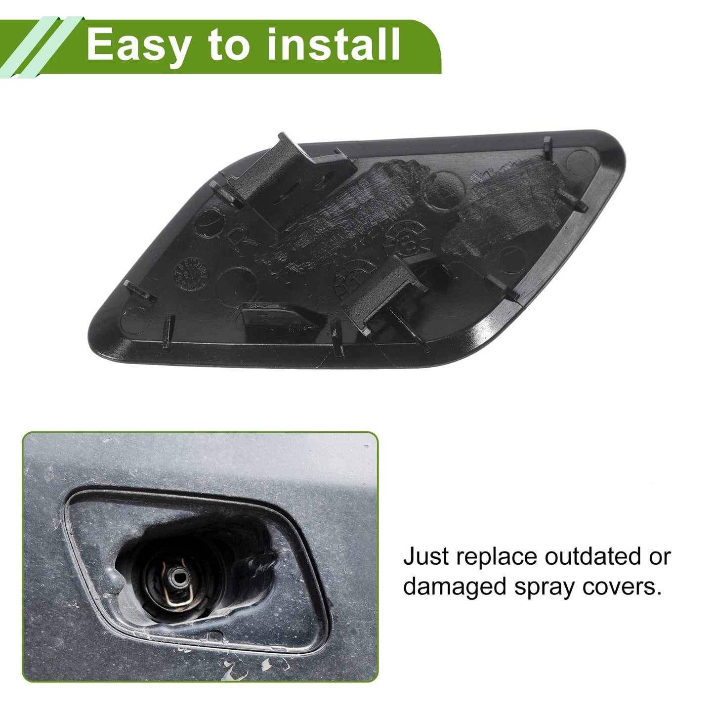 Washer Nozzle Cover Cap for Porsche Cayenne White (2015-2017)