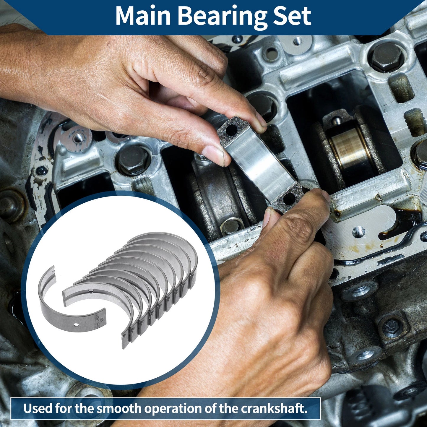 Main Bearing Set for Kia Sportage III (1995-2012)