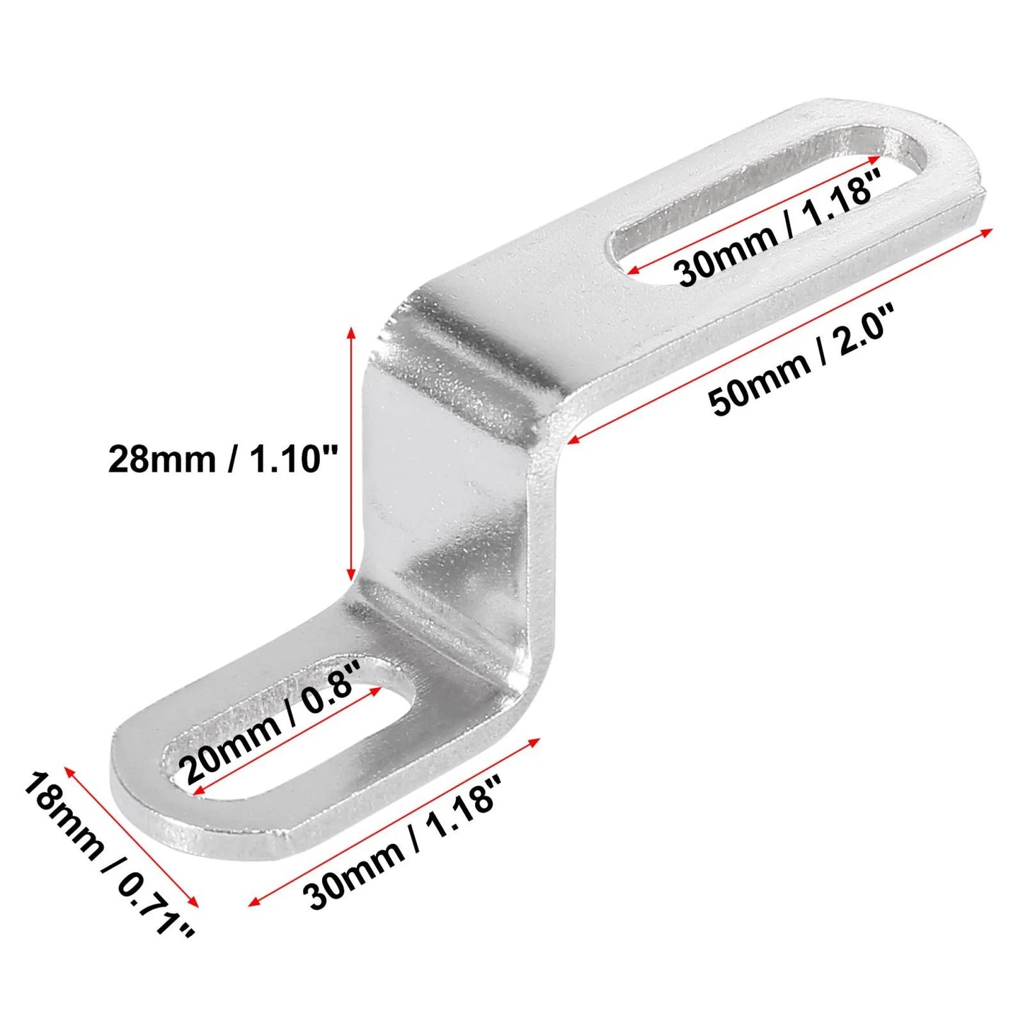 Bracket / 20mm 30mm 0.8in 1.18in / Z Shape Mounting Clamp for Motorcycle