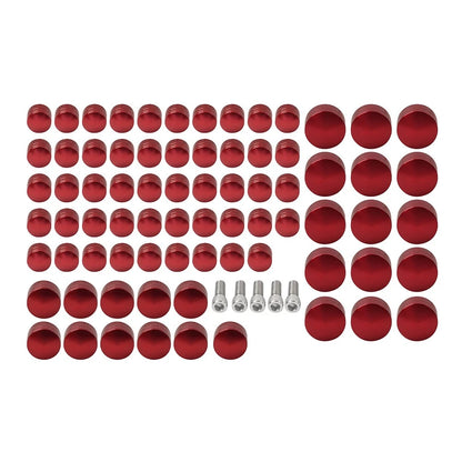 75X Red Engine Bolt Topper Caps for Harley Touring Road Street Glide (2007-2016)