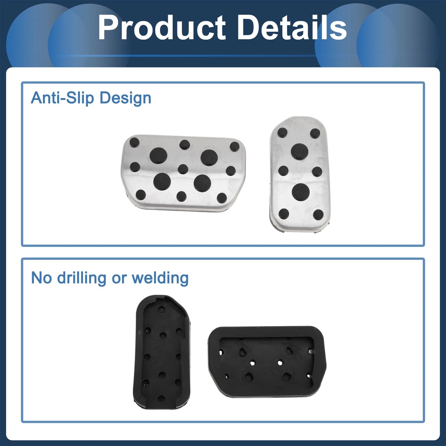 Automatic Footrest Pedals Cover for Toyota RAV4 (2013-2018)