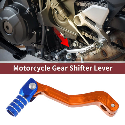 Folding Motorcycle Gear Shifter Lever Orange Blue Silver Tone for Kayo T2