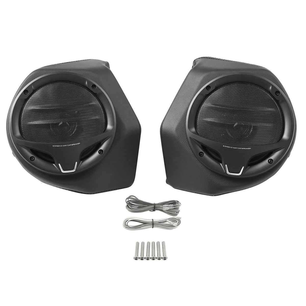 6.5" Black King Trunk Luggage Speakers for Harley Touring Street Glide (14-24)