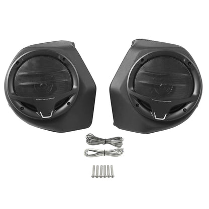 6.5" Black King Trunk Luggage Speakers for Harley Touring Street Glide (14-24)