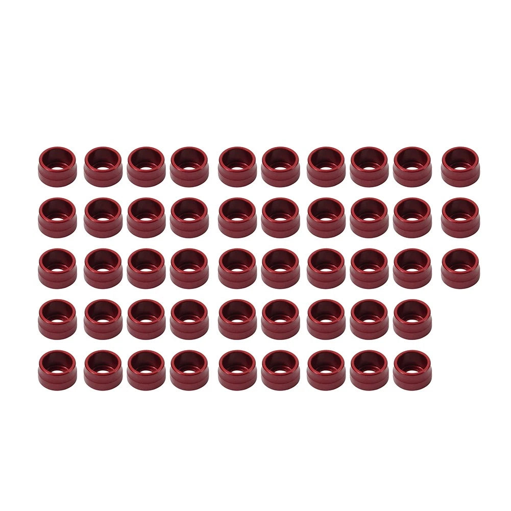 48X Red Engine Bolt Topper Caps for Harley Twin Cam Touring Road Glide Dyna