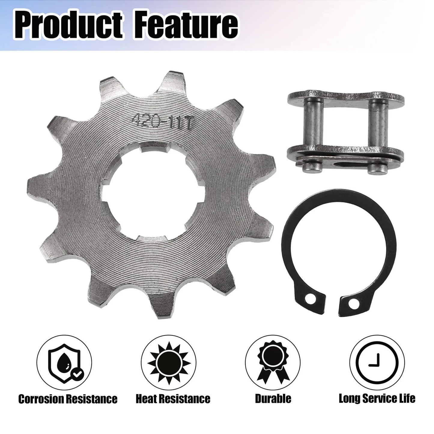 420 11T 20mm Front Engine Sprocket for Dirt Bike Mini Bike