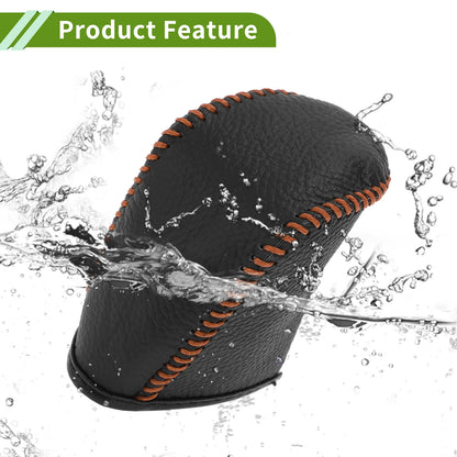Gear Shift Knob Cover for Dodge Journey (2011-2020) Pebbled Black Brown