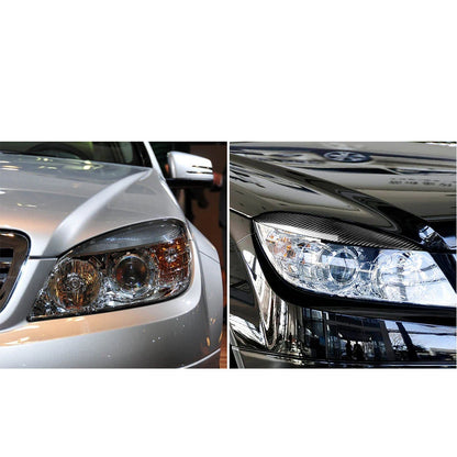 Headlight Eyelid Cover Trim for Benz W204 C-Class (2008-2011)