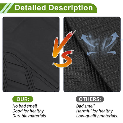 Rear Trunk Mat for Jeep Wrangler JL 5 Seat with Speaker 2018-2024 TPE Liner