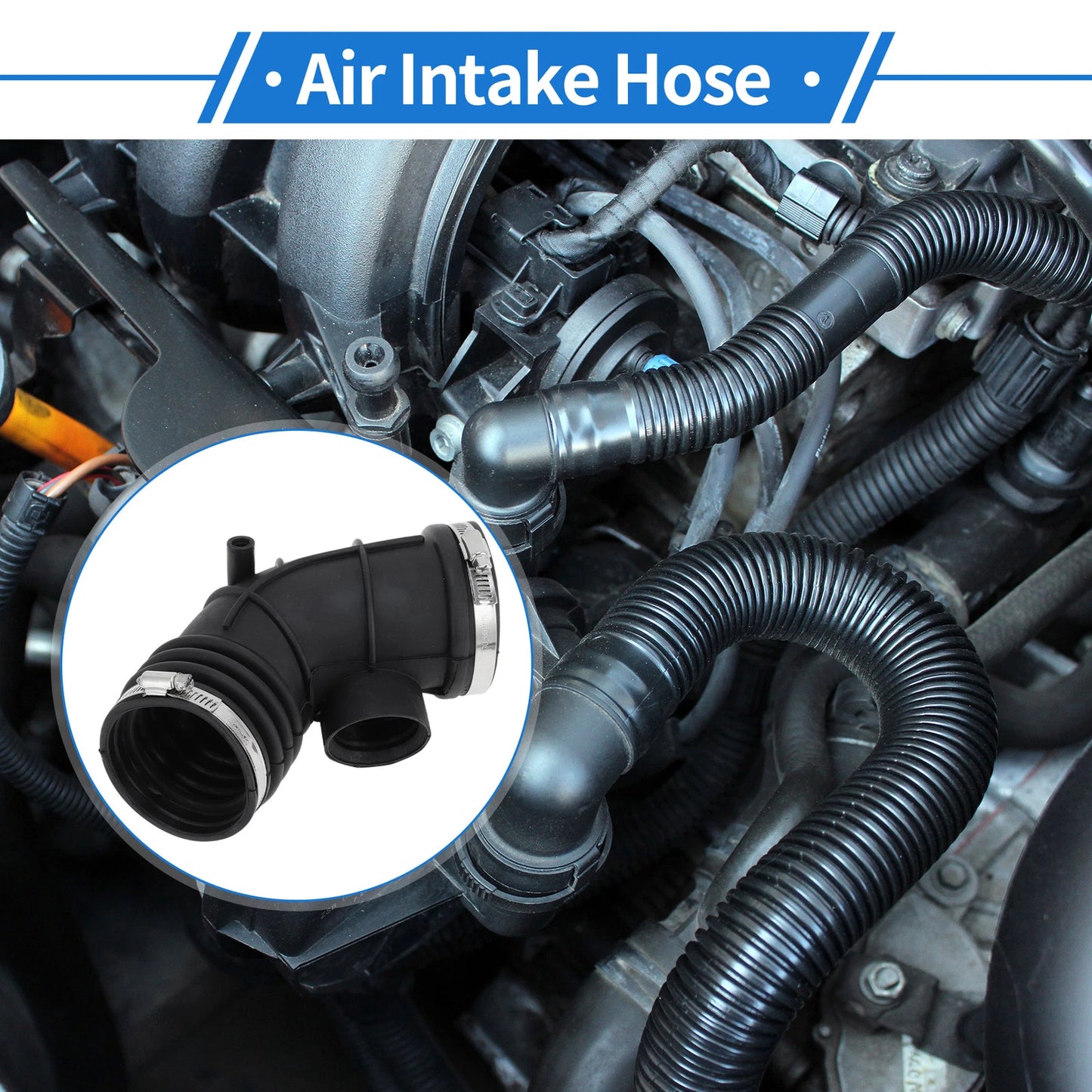 Engine Air Intake Hose & Clamps for BMW 525i E38 (2001-2003)