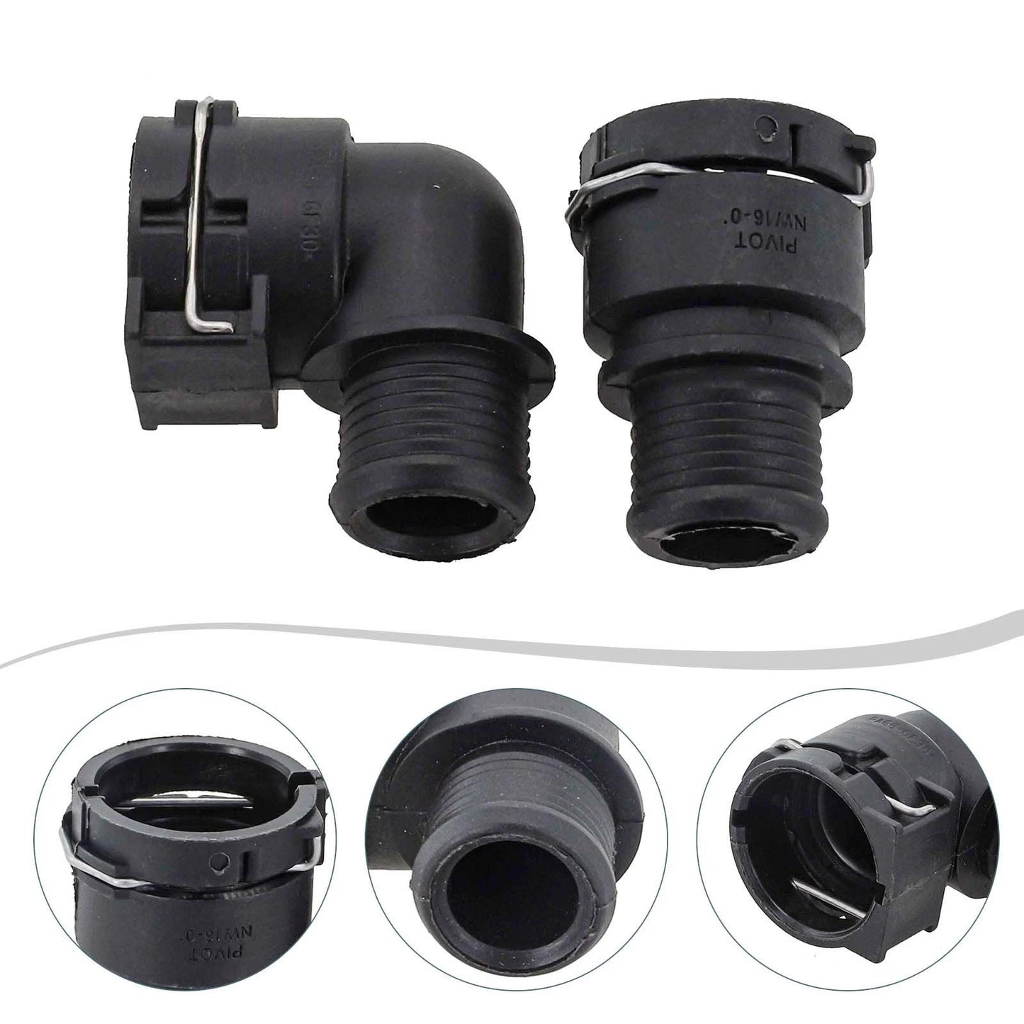 Heater Hose Fitting Straight & Elbow for Matrix Inlet Hose