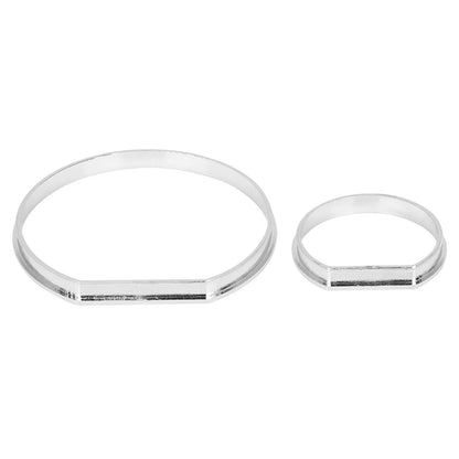 Chrome Speedometer Gauge Dial Rings Trim for BMW E46 M3 (2001-2006)