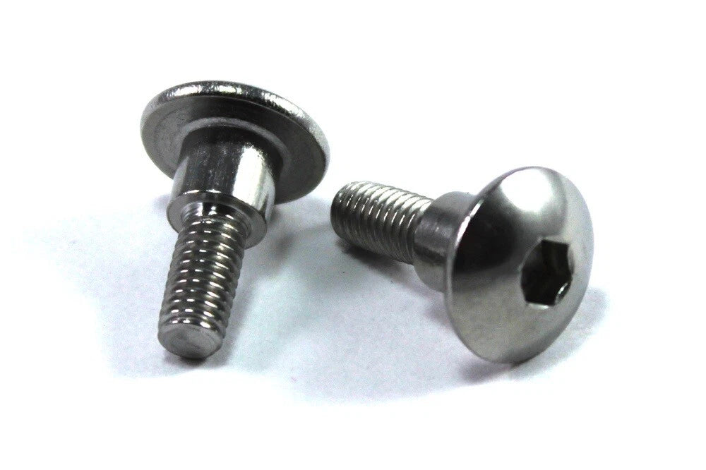 2 x M5 Stainless Fork Head Bolts 6mm Shoulder for Suzuki GSX-R