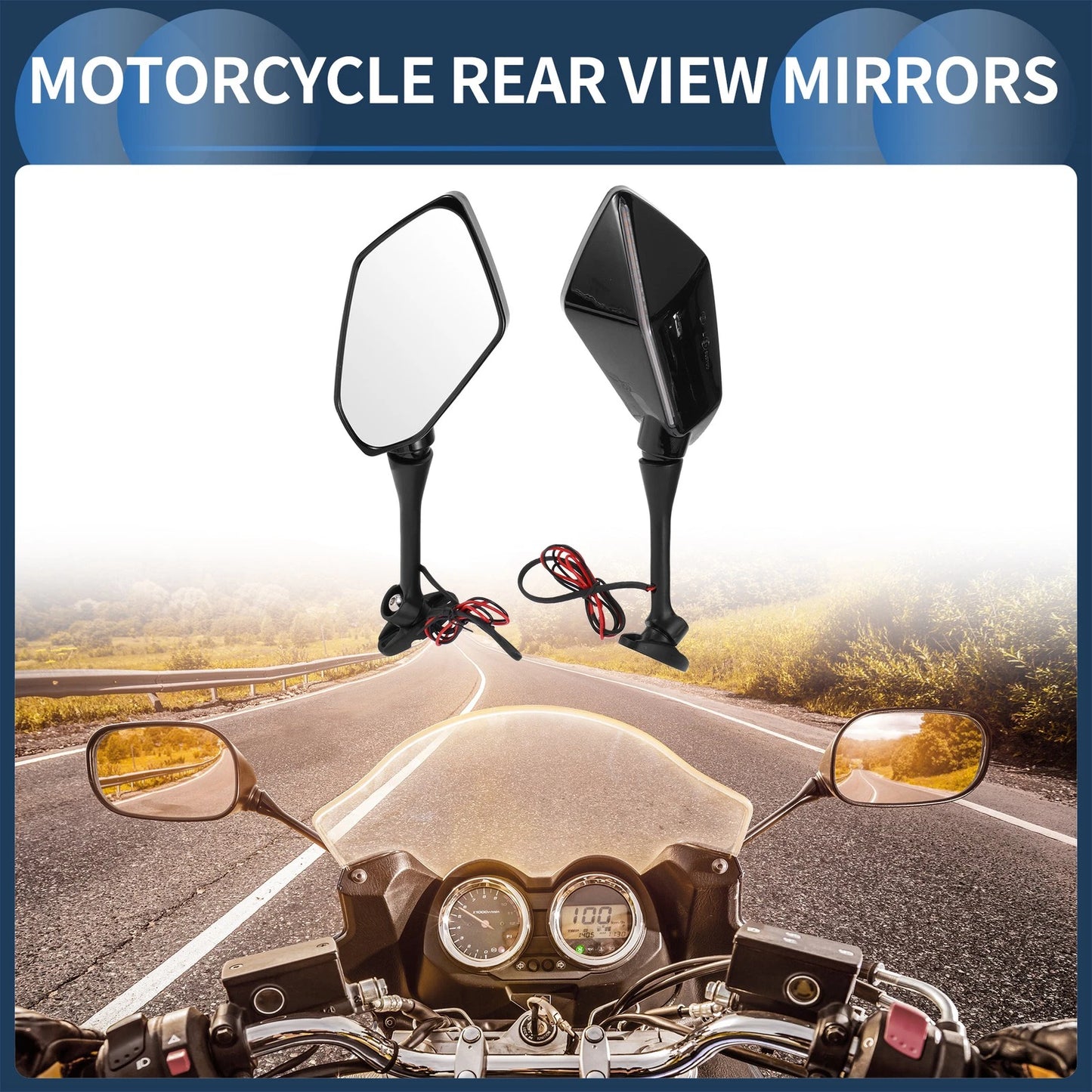 1set Rear View Mirrors for Suzuki GSX-R600GSX-R750 (2003–2017)