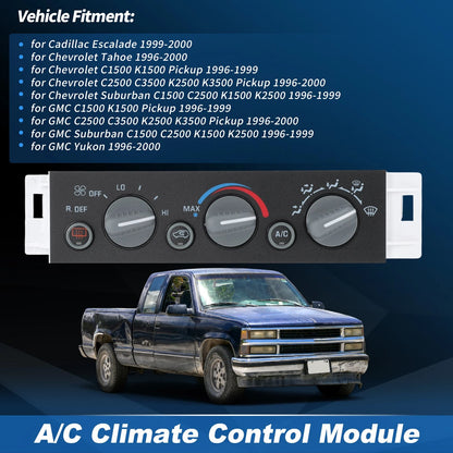 A/C Heater Climate Control Module for Chevy GMC C/K 1500 2500 3500
