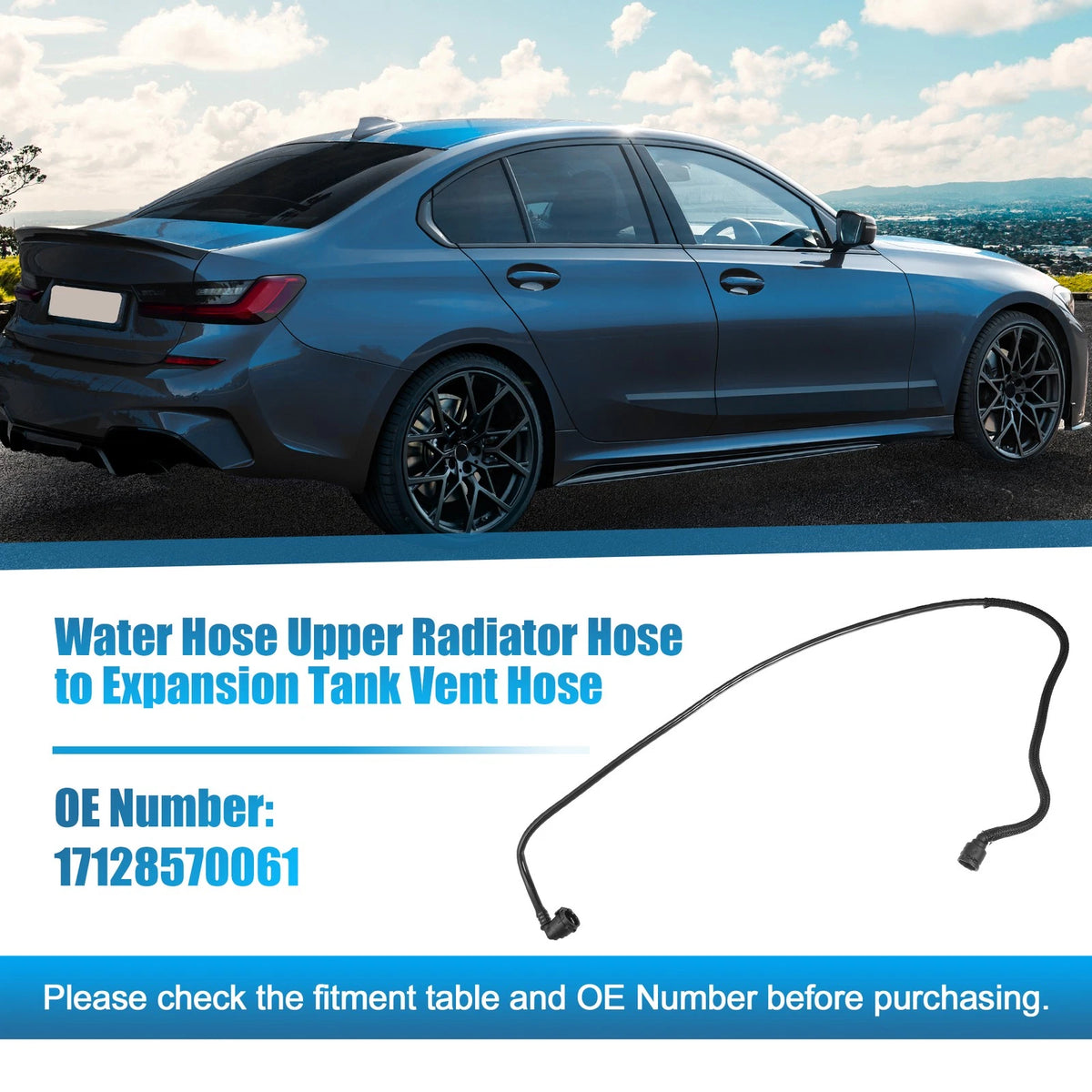 Upper Radiator Hose for BMW 435i 328d 335i GT xDrive (2014-2016)