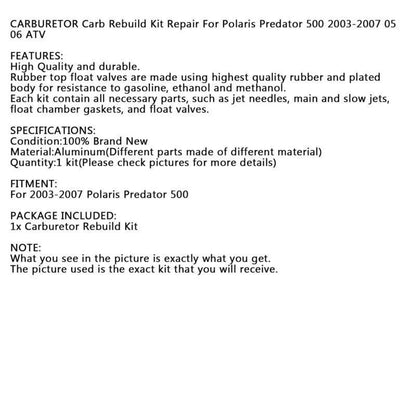 Carburetor Repair Kit for Polaris Predator 500 (2003-2007)