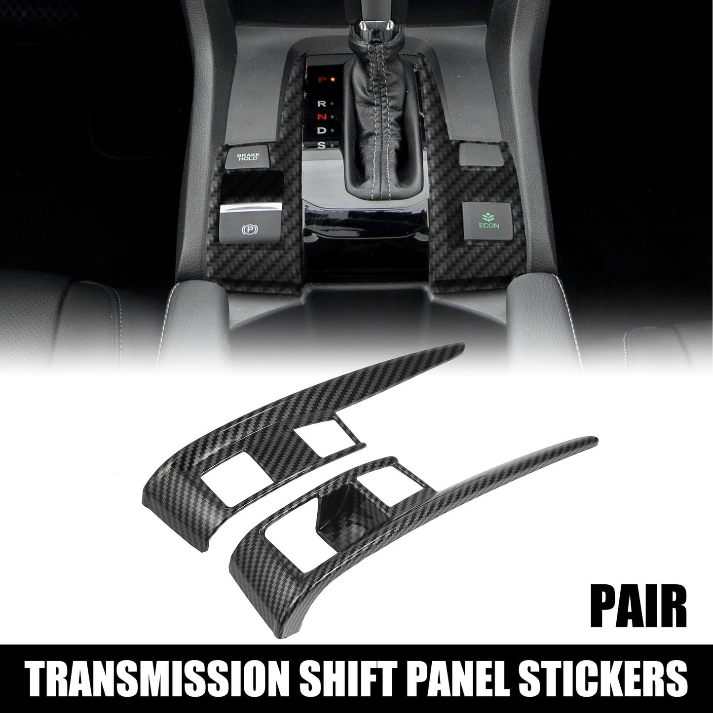 Gear Boots Trims for Honda Civic 2016-2021 (2 x Stickers)