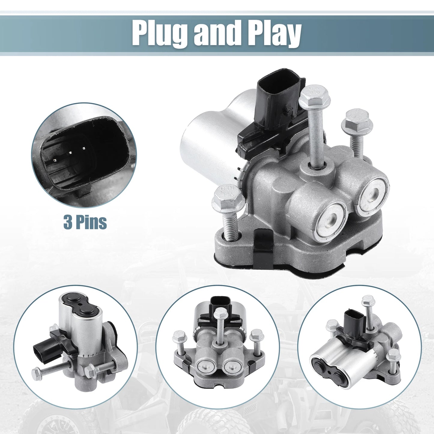 Engine Oil Control Valve Timing VVT Solenoid Set for Chevrolet