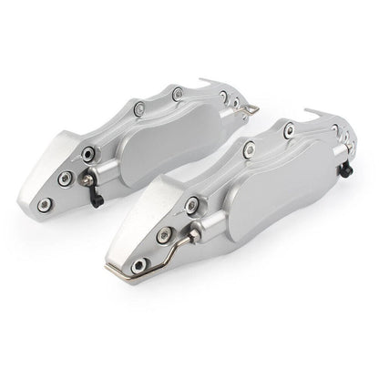 Universal Silver 3D Style Car Disc Brake Caliper Covers for Front/Rear
