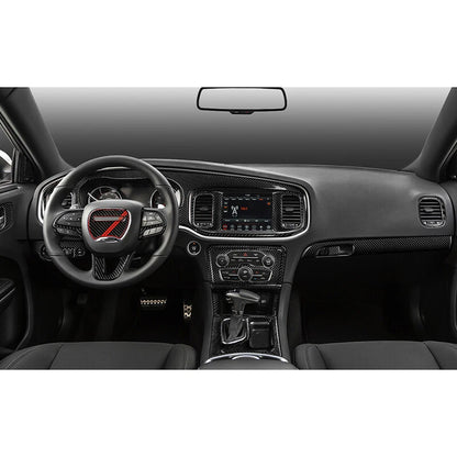 Real Carbon Fiber Window Lift Switch Panel Trim for Dodge Charger (2011-2014)