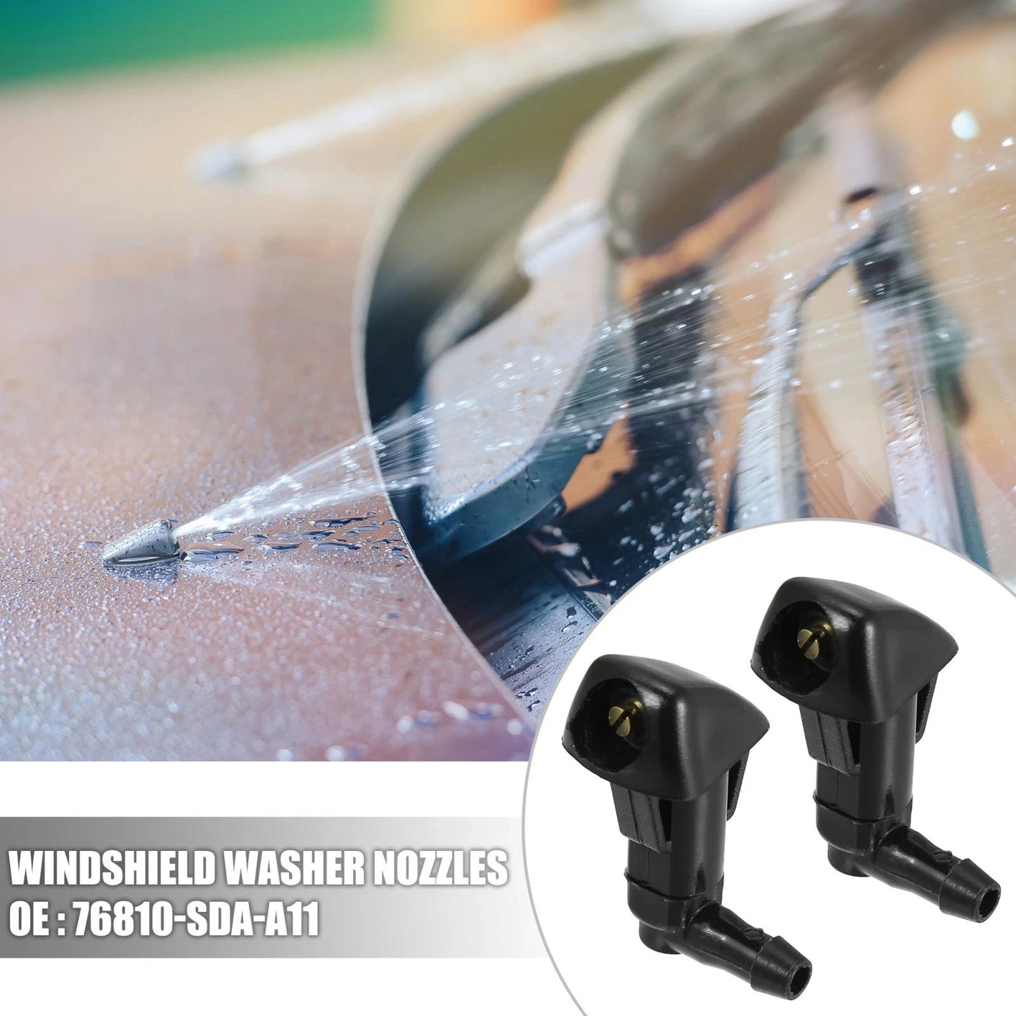 4pcs Windshield Wiper Washer Nozzles for Honda Civic (2006-2011)