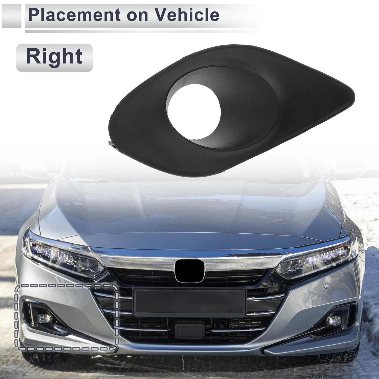 Front Right Fog Light Grill for Dodge Charger (2015-2020)