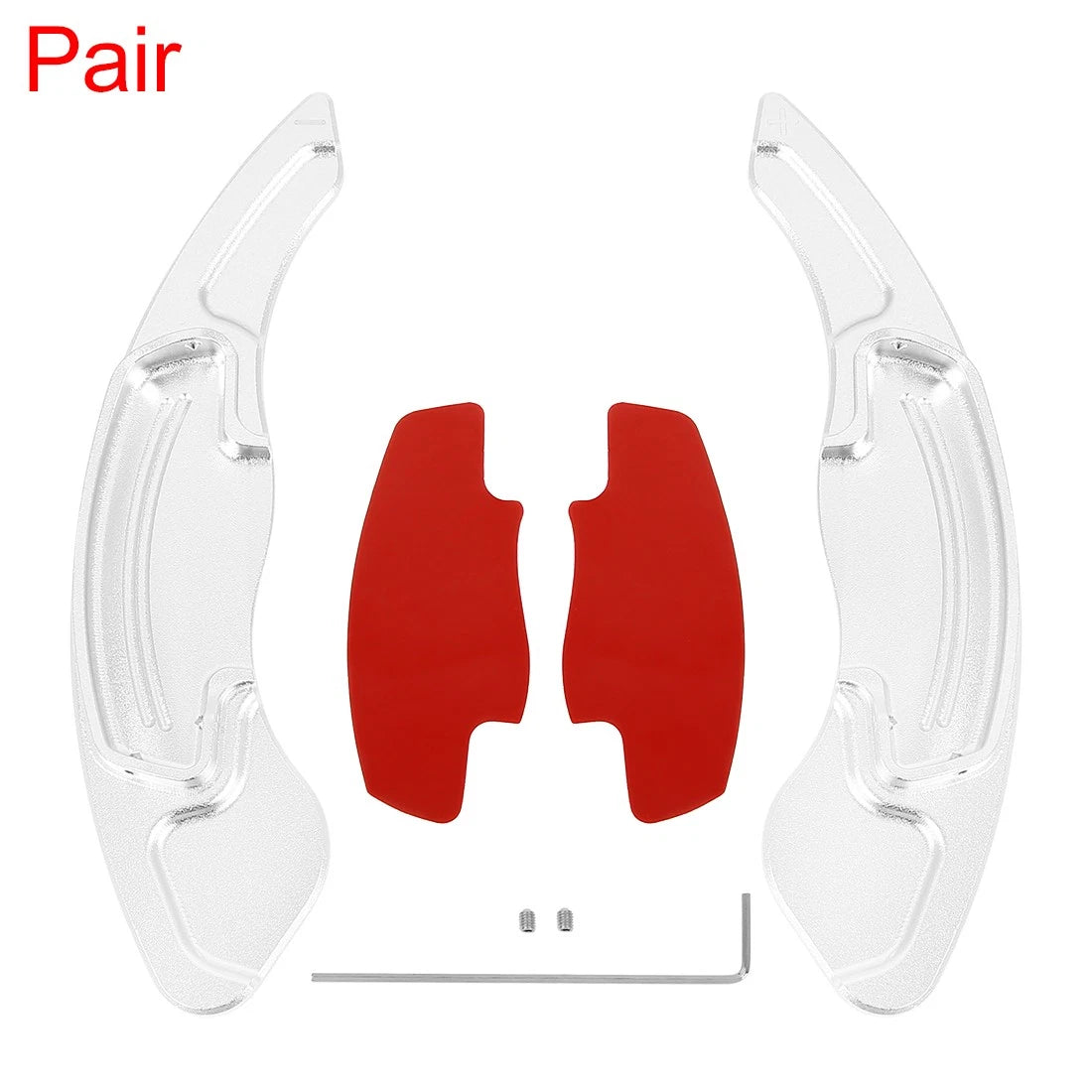 Aluminum Alloy Silver Tone Steering Wheel Shift Paddle for Honda Civic (2016-2021)