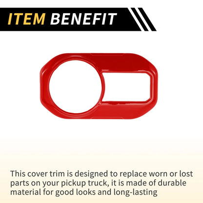 Headlight Button Panel Cover for Jeep Gladiator JT (2020-2024) - Red 1 x