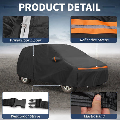 Waterproof PEVA Cotton Car Cover for Hyundai i30 (2011-2021) with Zipper