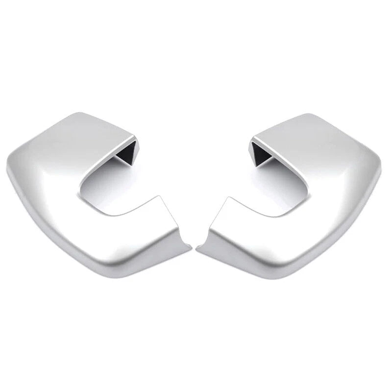 Silver Rear View Mirror Cover Cap for Ford Transit Custom (2012-2023) 2 x