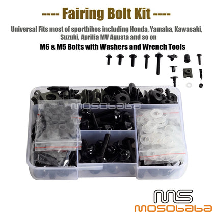 210Pcs Fairing Bumper Bolt Screws for Honda CBR 600F4/F4i (2001-2006)