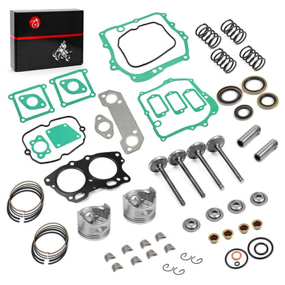 Engine Rebuild Kit 0.25mm OS Piston Gasket Valve for EZGO Robin (1985–1995)