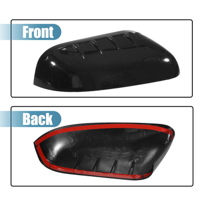 Gloss Black Top Half Mirror Covers  for Ford Explorer (2011-2015)