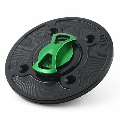 CNC Fuel Gas Tank Cap Keyless for Kawasaki Ninja 400, 650, Z900, Versys 1000