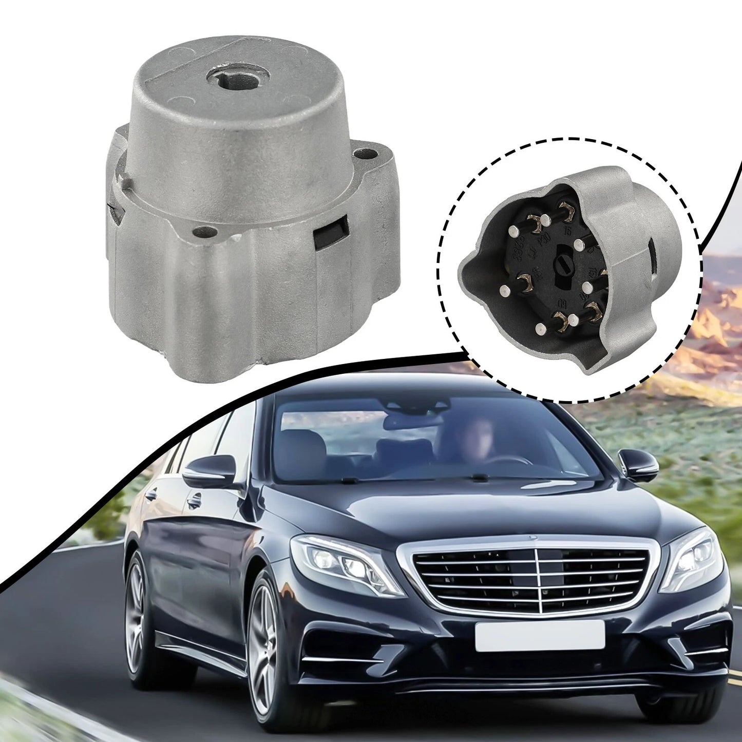 Heavy Duty Ignition Starter Switch for Mercedes W201–R107 (1971–1993)