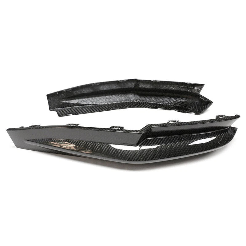 Dry Carbon Fiber Rear Bumper Side Splitter Extension Replace for BMW M3 G80